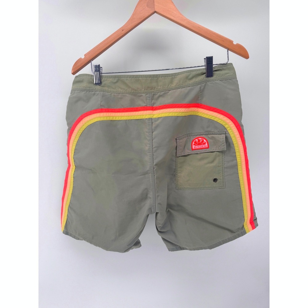 Rainbow Sundek 32 Surf Beach Swim Board Shorts Trunks Bath Suit Size 32 S M